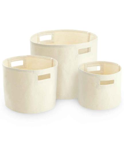 Westford Mill Canvas Storage Tubs - NAT - L